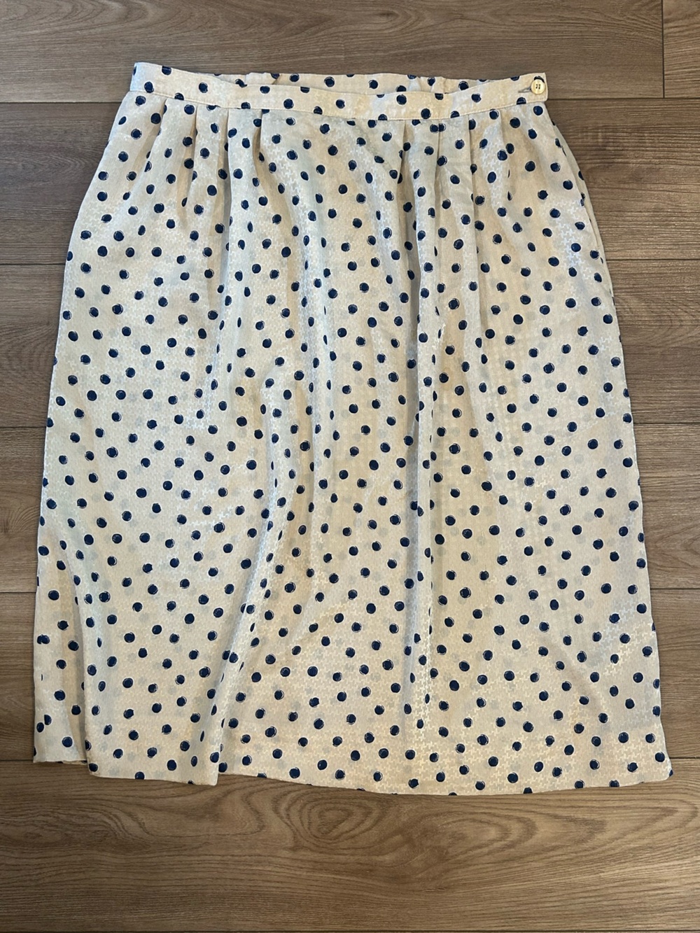 Vintage Pendleton Country Sophisticates Polka Dot Midi Skirt Made in USA 18W